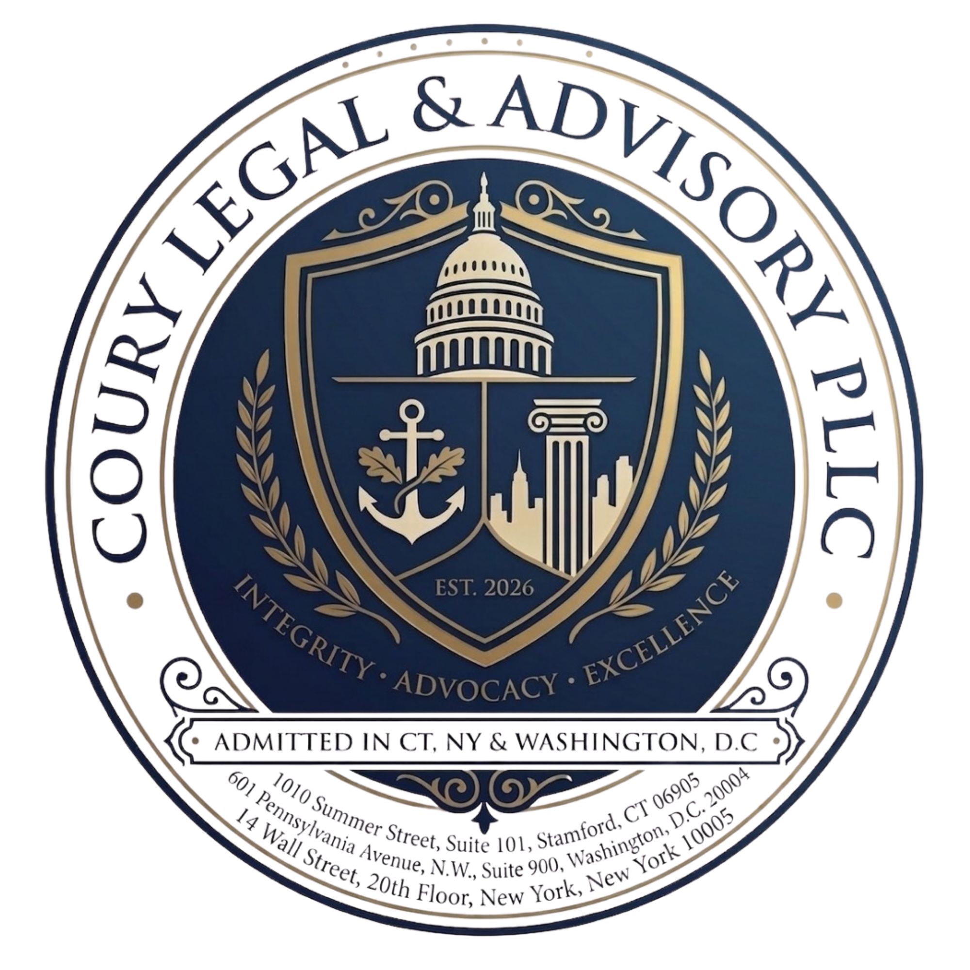 Coury Legal & Advisory PLLC Logo
