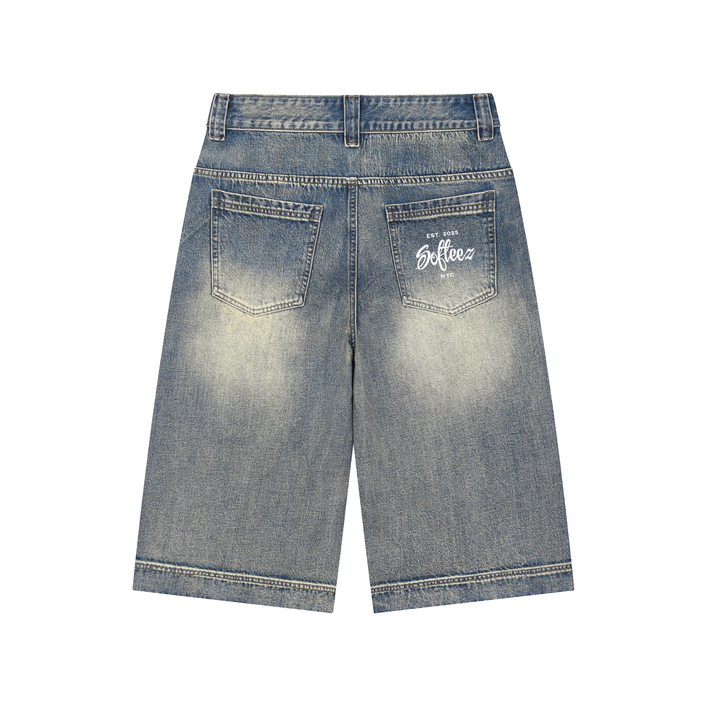 Distressed Denim Shorts Baggy