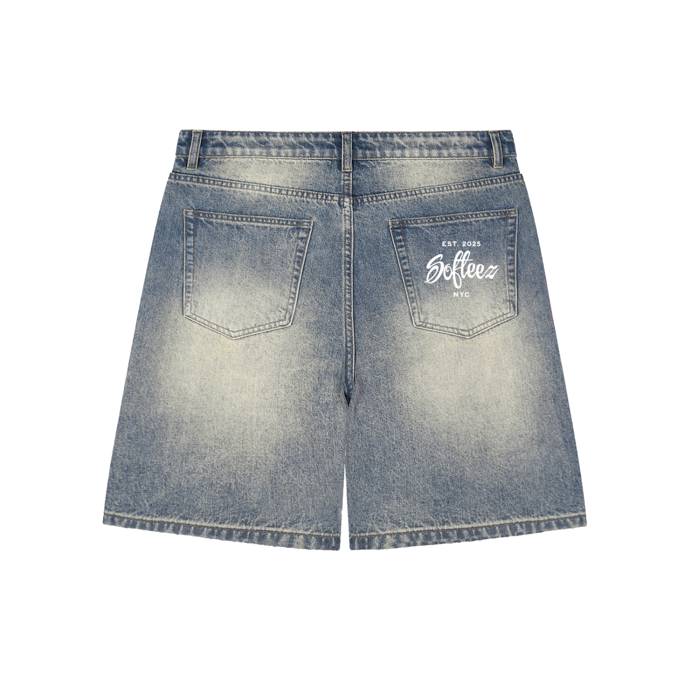 Distressed Denim Shorts