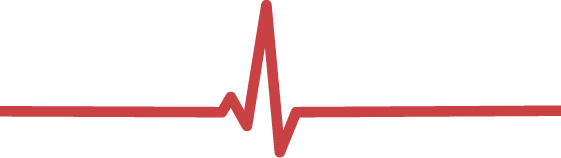 Close-up of a heart rate monitor showing a heartbeat pattern on a black background.
