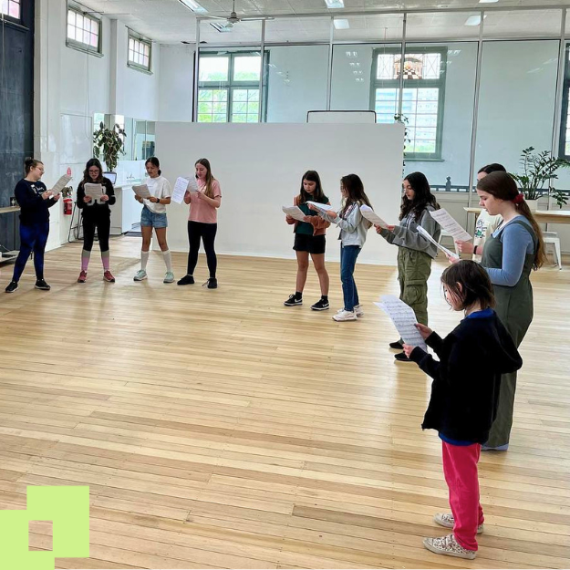 Students rehearsing in Vocal Ensemble classes at Lisa-Marie Parker Studio in Flemington Melbourne Victoria