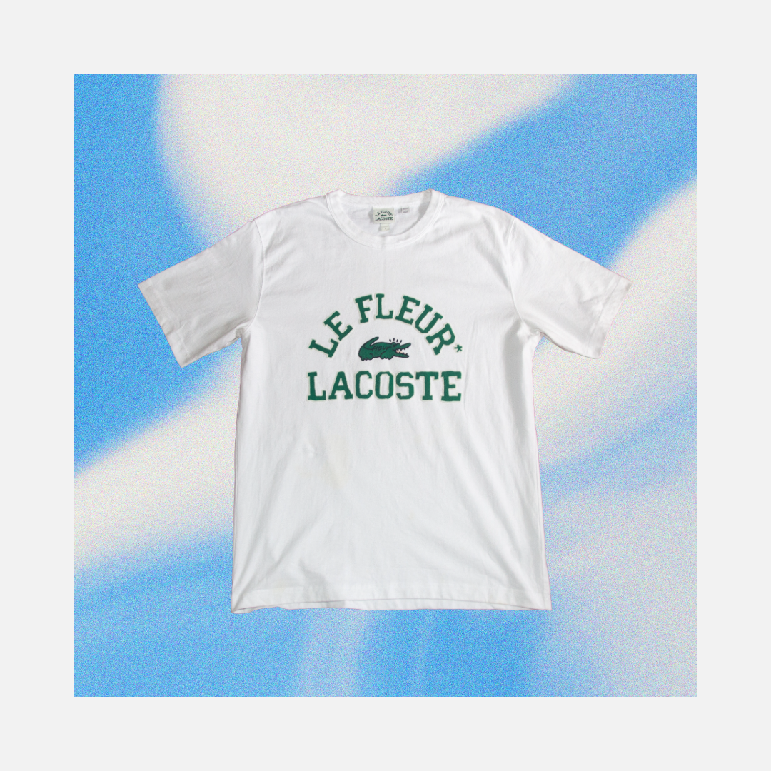 Lacoste x Le Fluer  White T-shirt