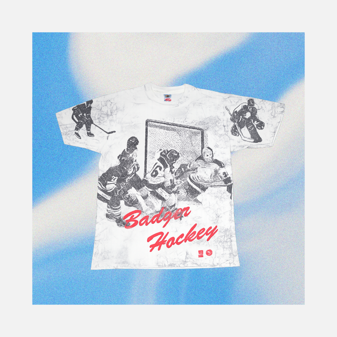 90’s Badger Hockey All Over Vintage T-shirt