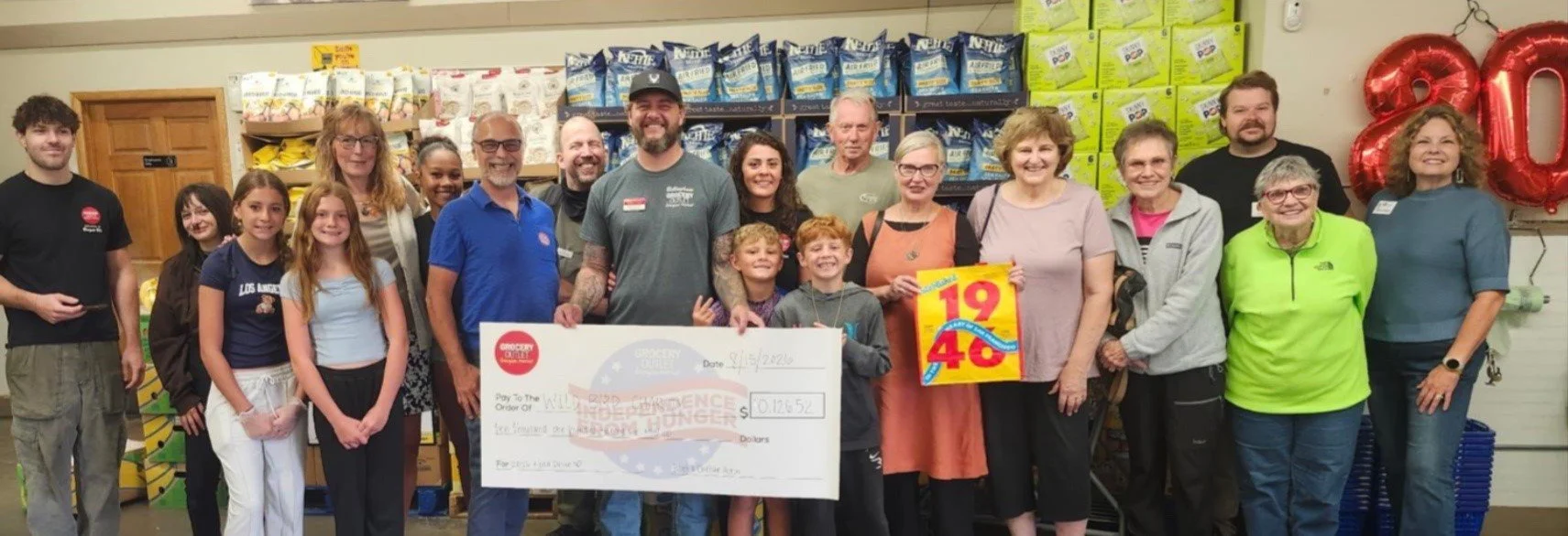 Grocery Outlet Donates $10,126 to Wild Bird Charity to Feed Local Kids