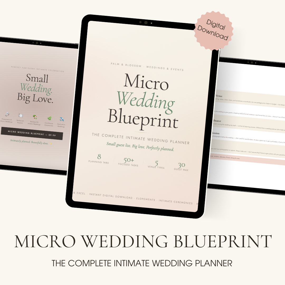 The Micro Wedding Guide: Everything You Need to Know