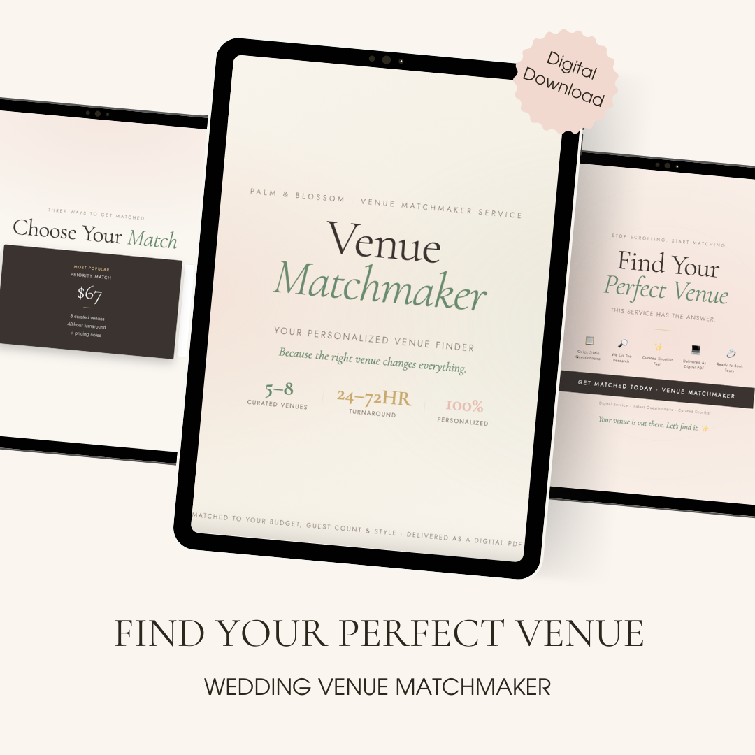 How to Find Your Wedding Venue Without Losing Your Mind (A Real Plan, Not Just Pinterest)