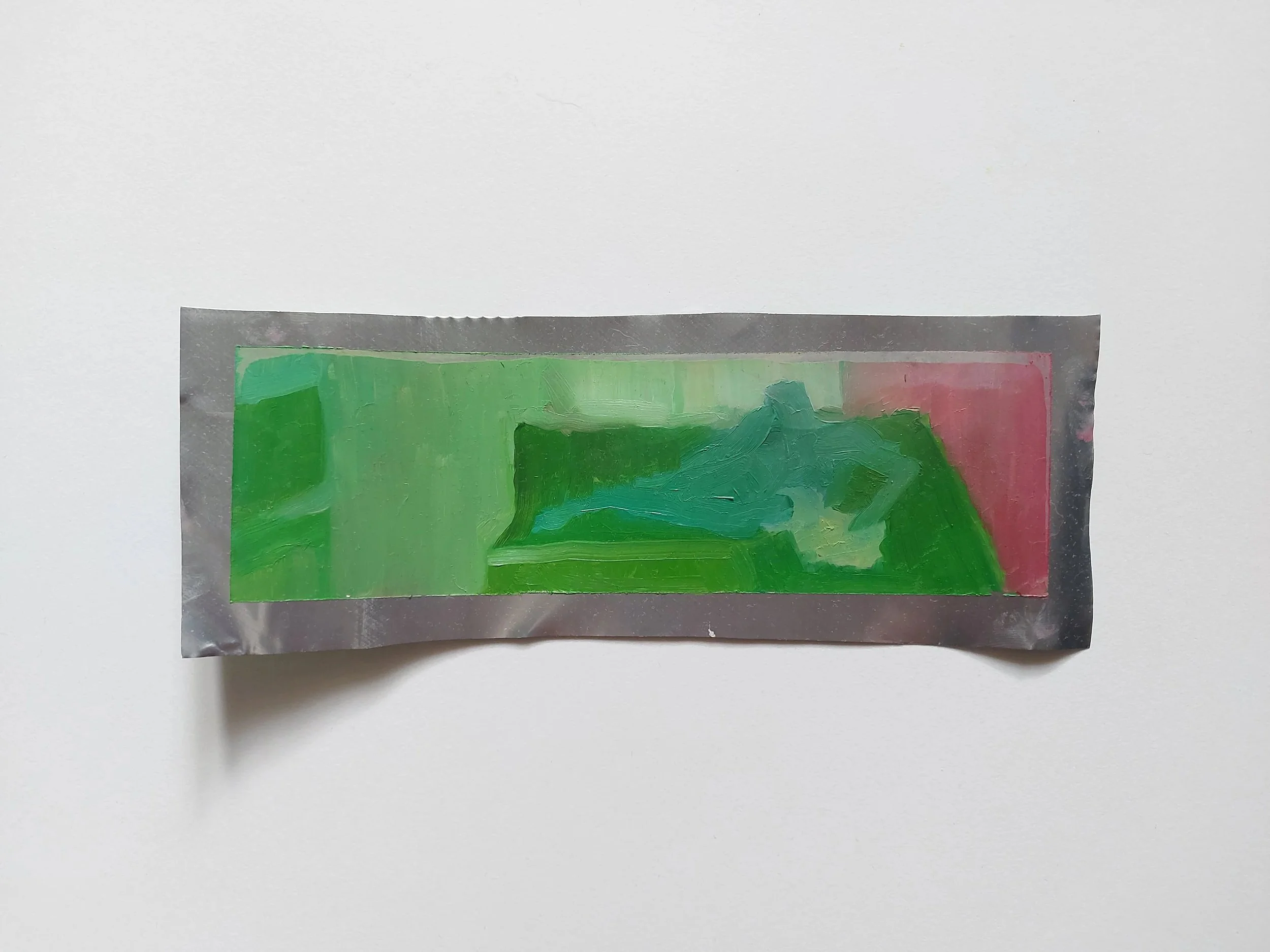 'Den' -
Oil on Aluminium Tin Can
