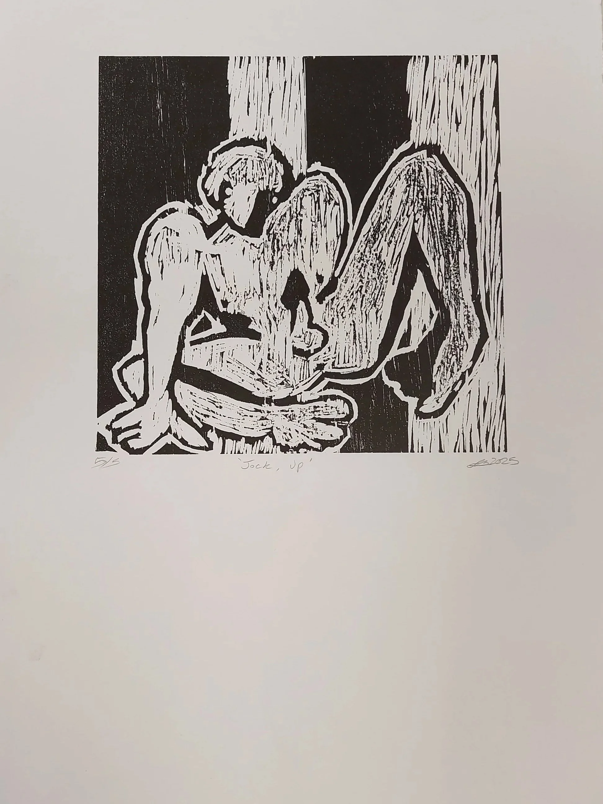 'Jock, Up' - 
Woodcut edition, 5/5