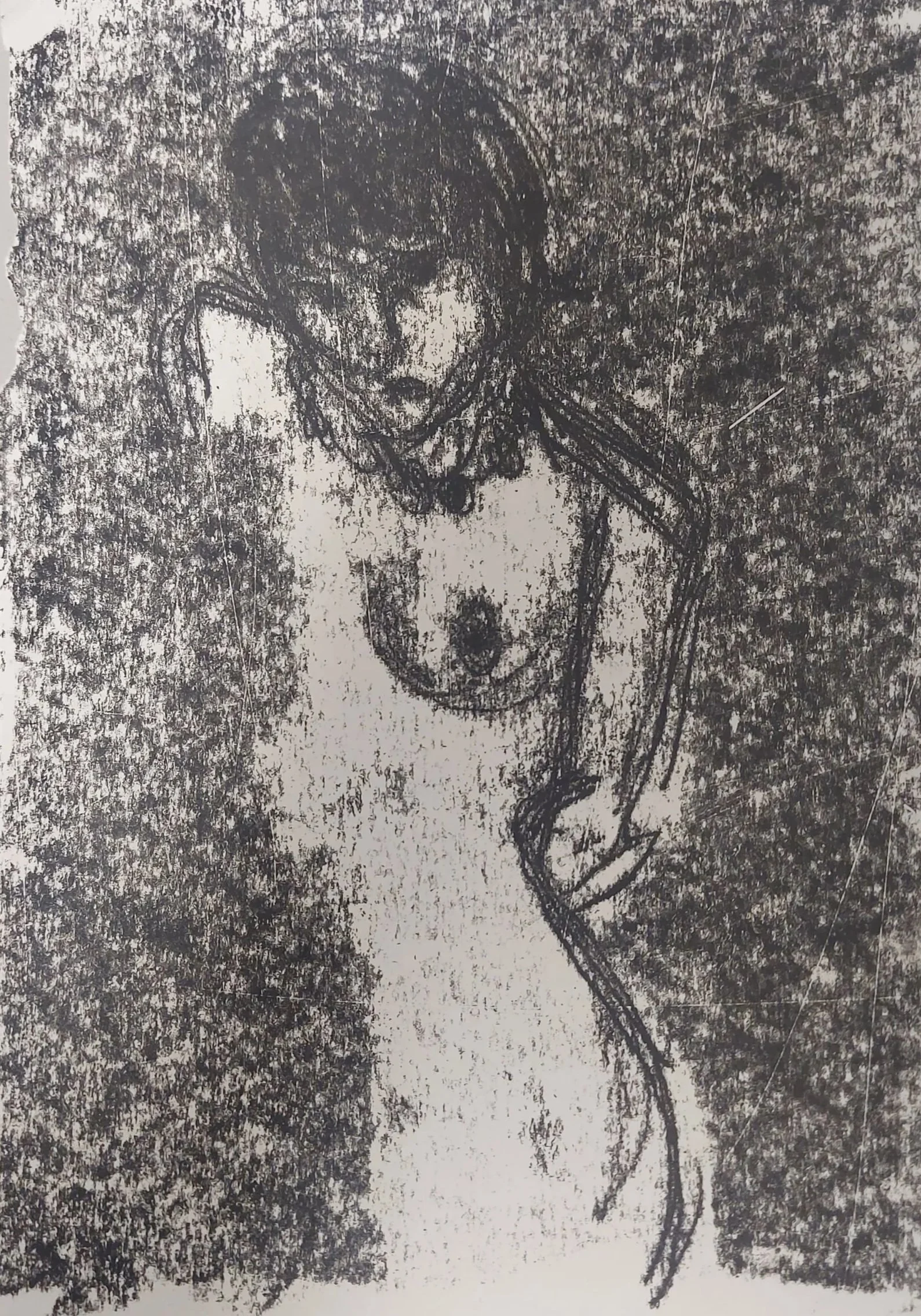 'Playboy Figure' - 
Monoprint