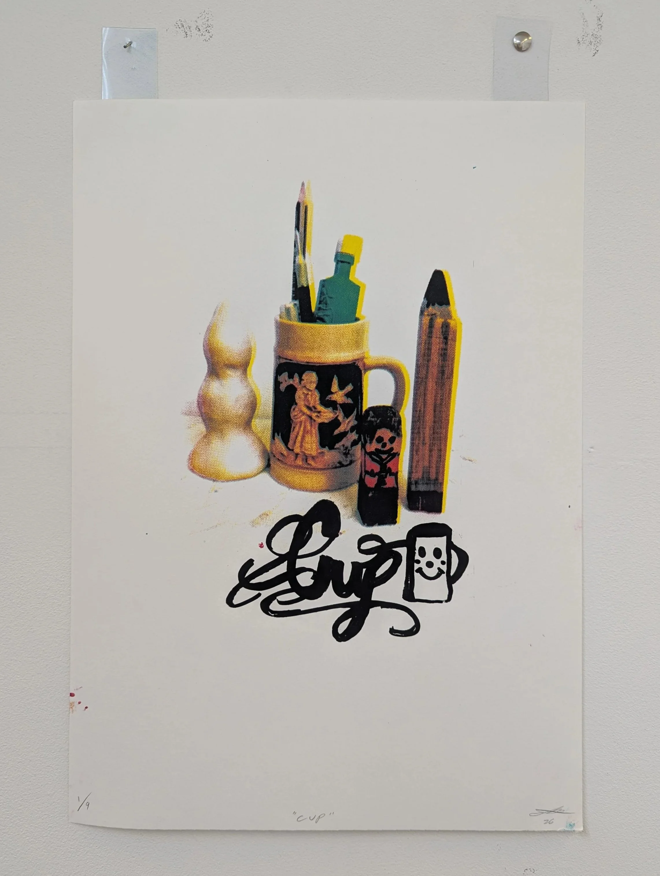 'Cup' - 
4 Layer Colour Screen Print, Edition - 1/9
