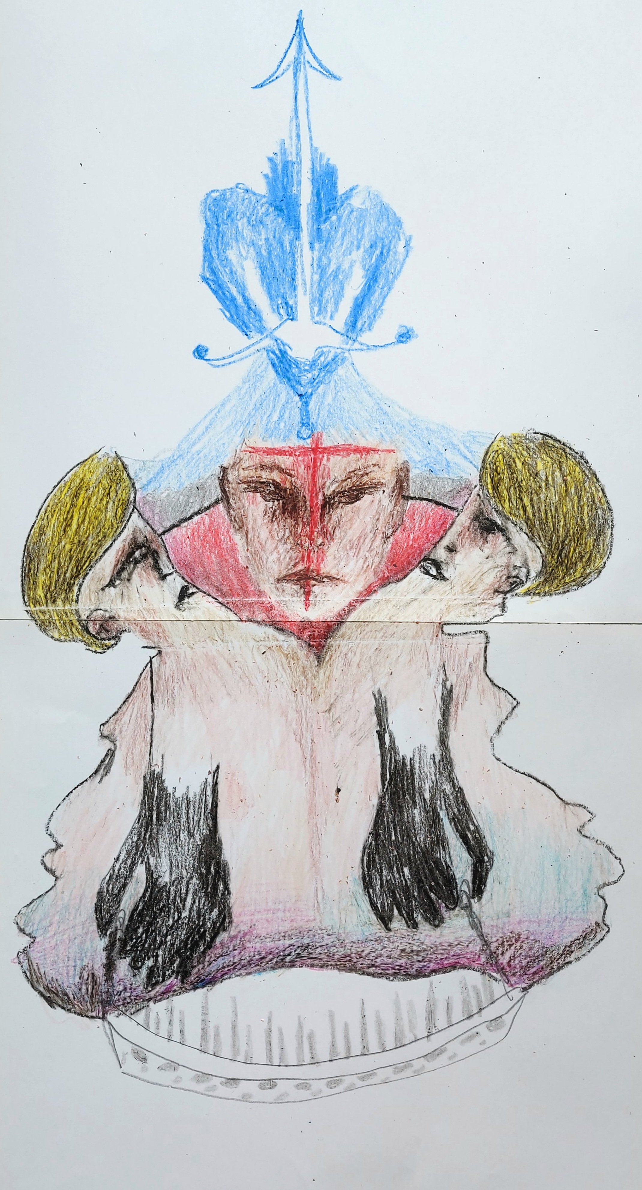 Untitled - 
Coloured Pencil and Graphite on Paper