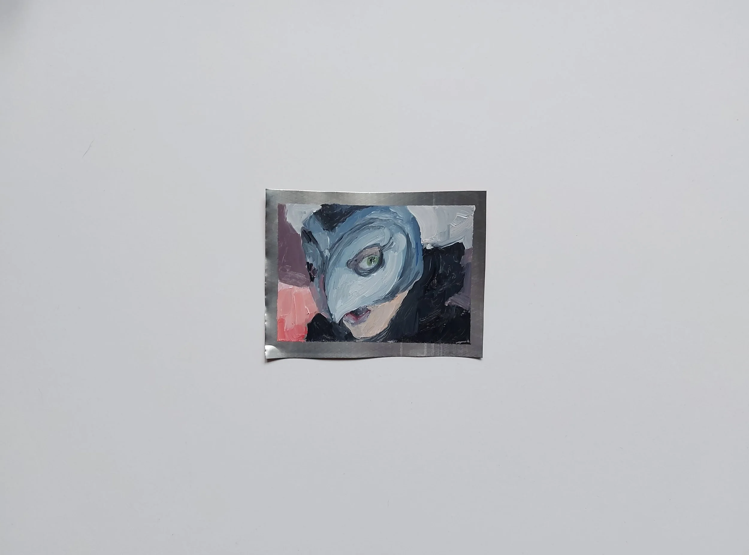 'Winslow Leach' -
Miniature Oil on Aluminium Tin Can