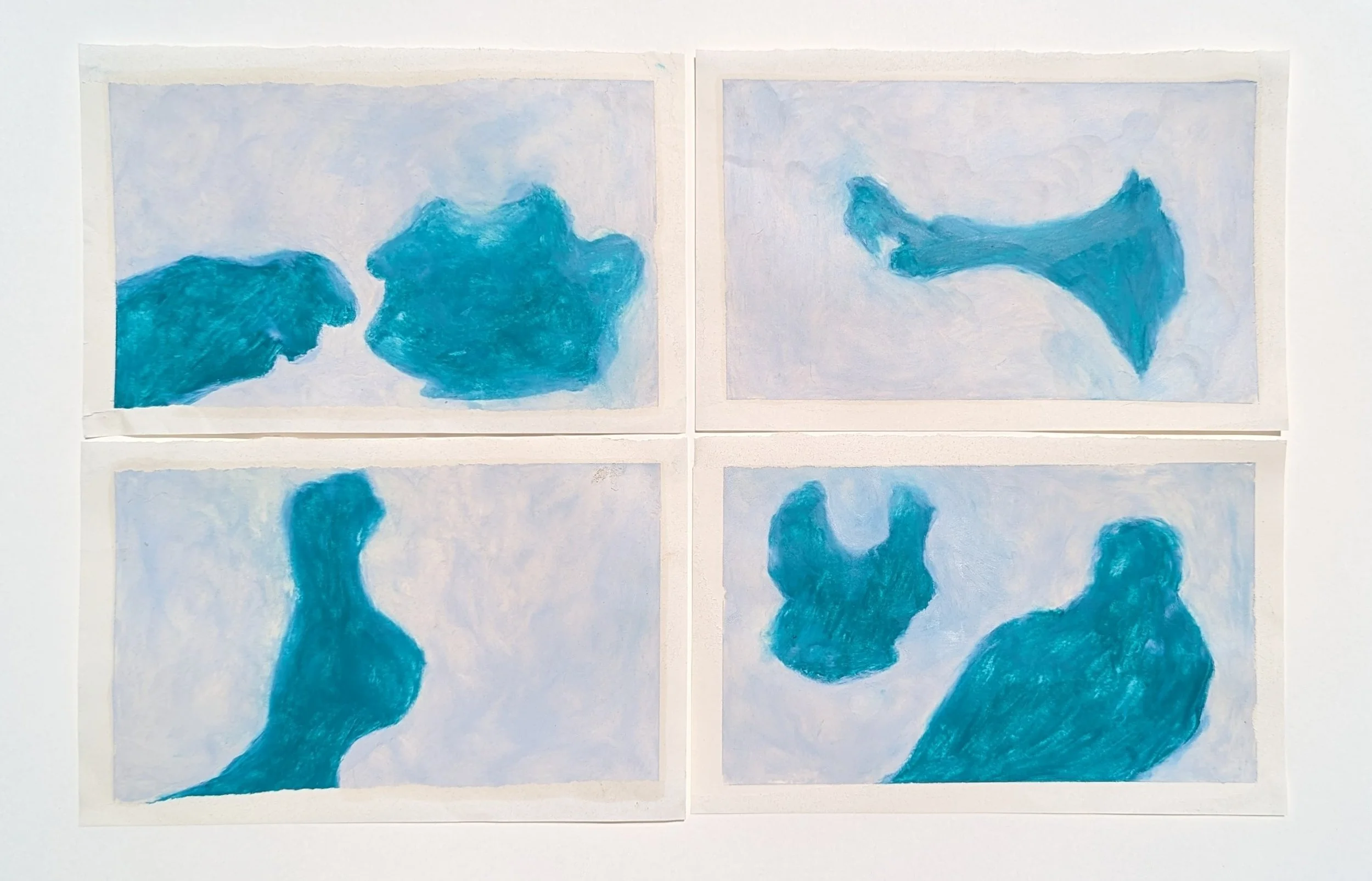 'Four' - 
Oil pastel drawings on paper
2025