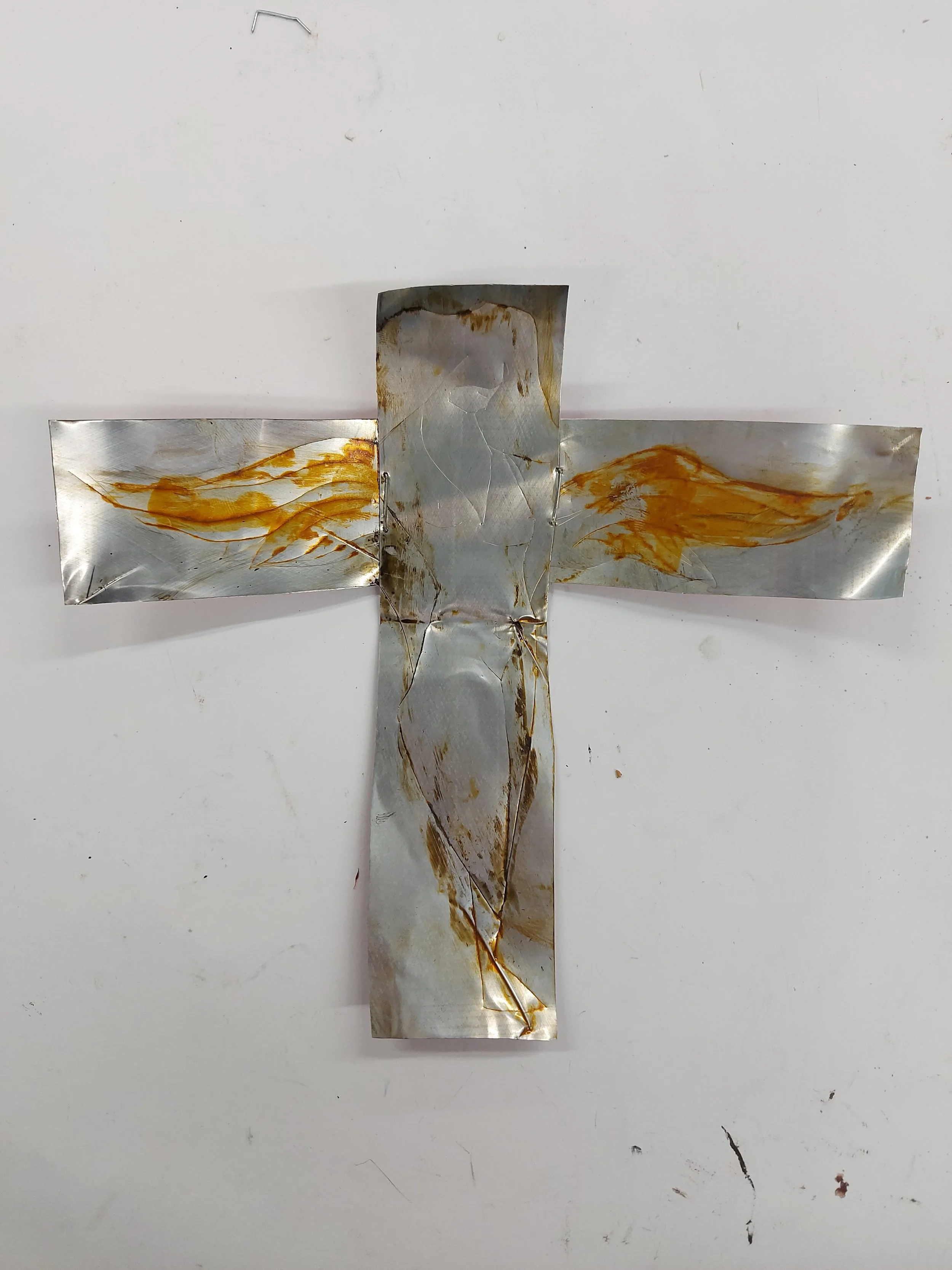 'Angel, 2/3' - 
Ink on Aluminium Tin Can