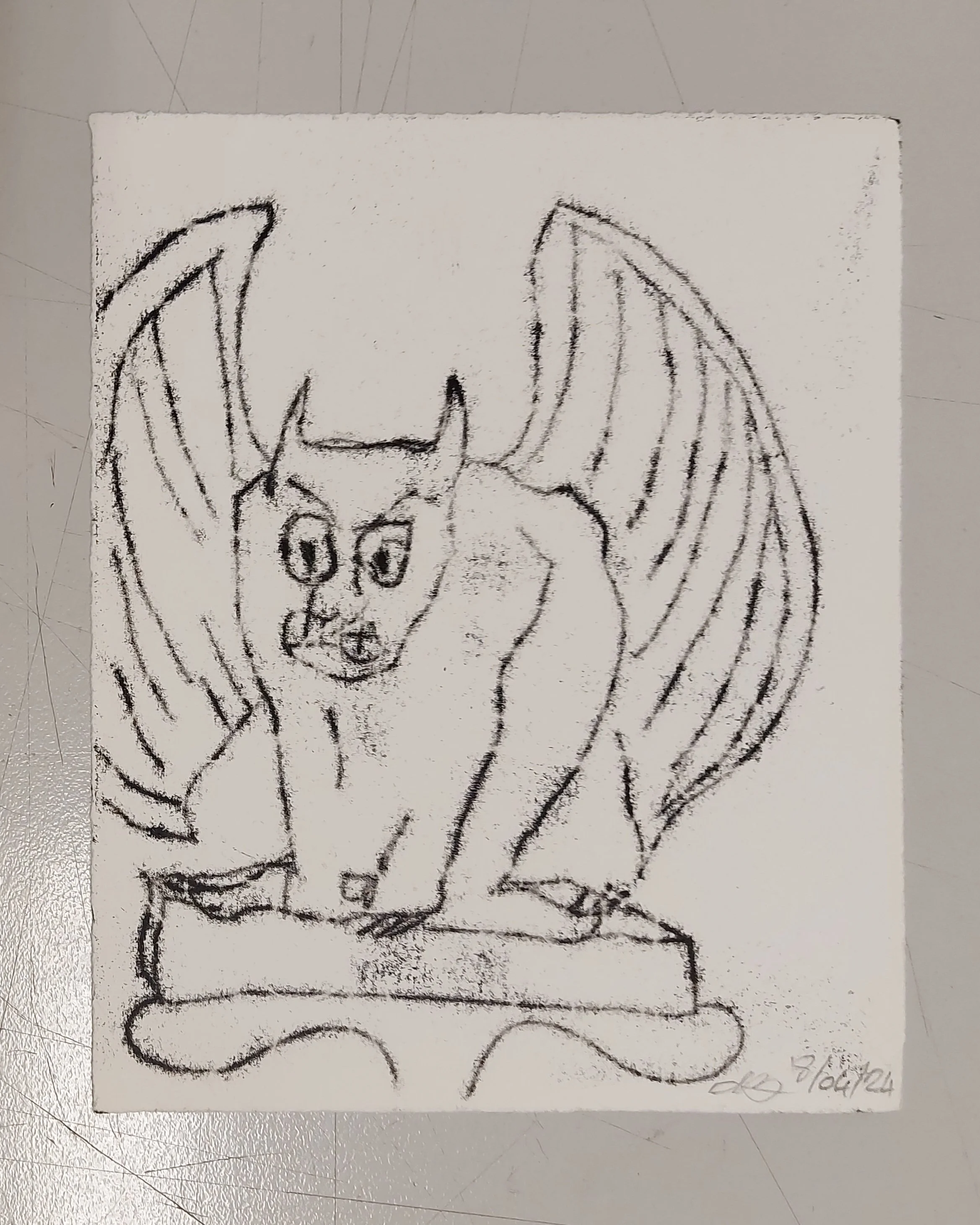 'Gargoyle' - 
Monoprint