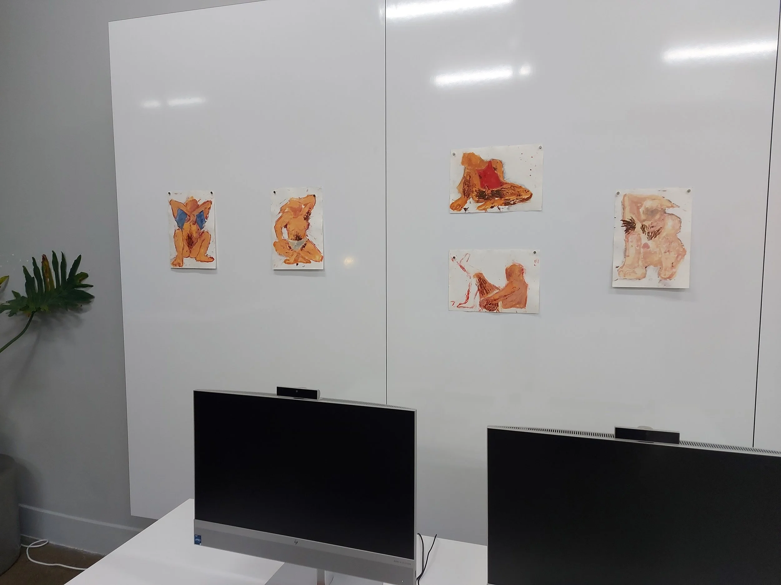 Hot Jock's Monoprint collection - displayed in RMIT mid-year Exhibition 2025