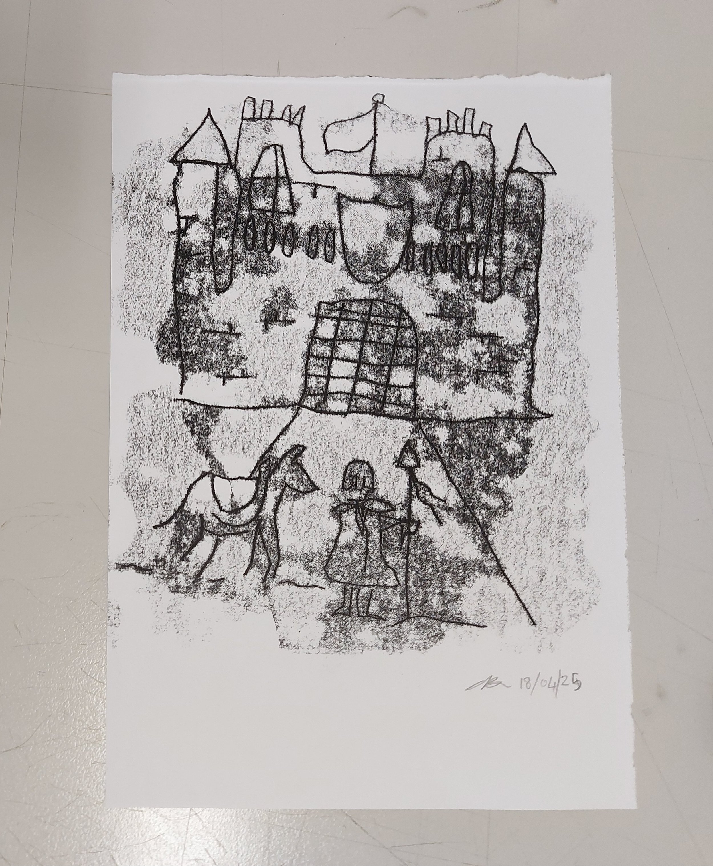 'Castle' - 
Monoprint