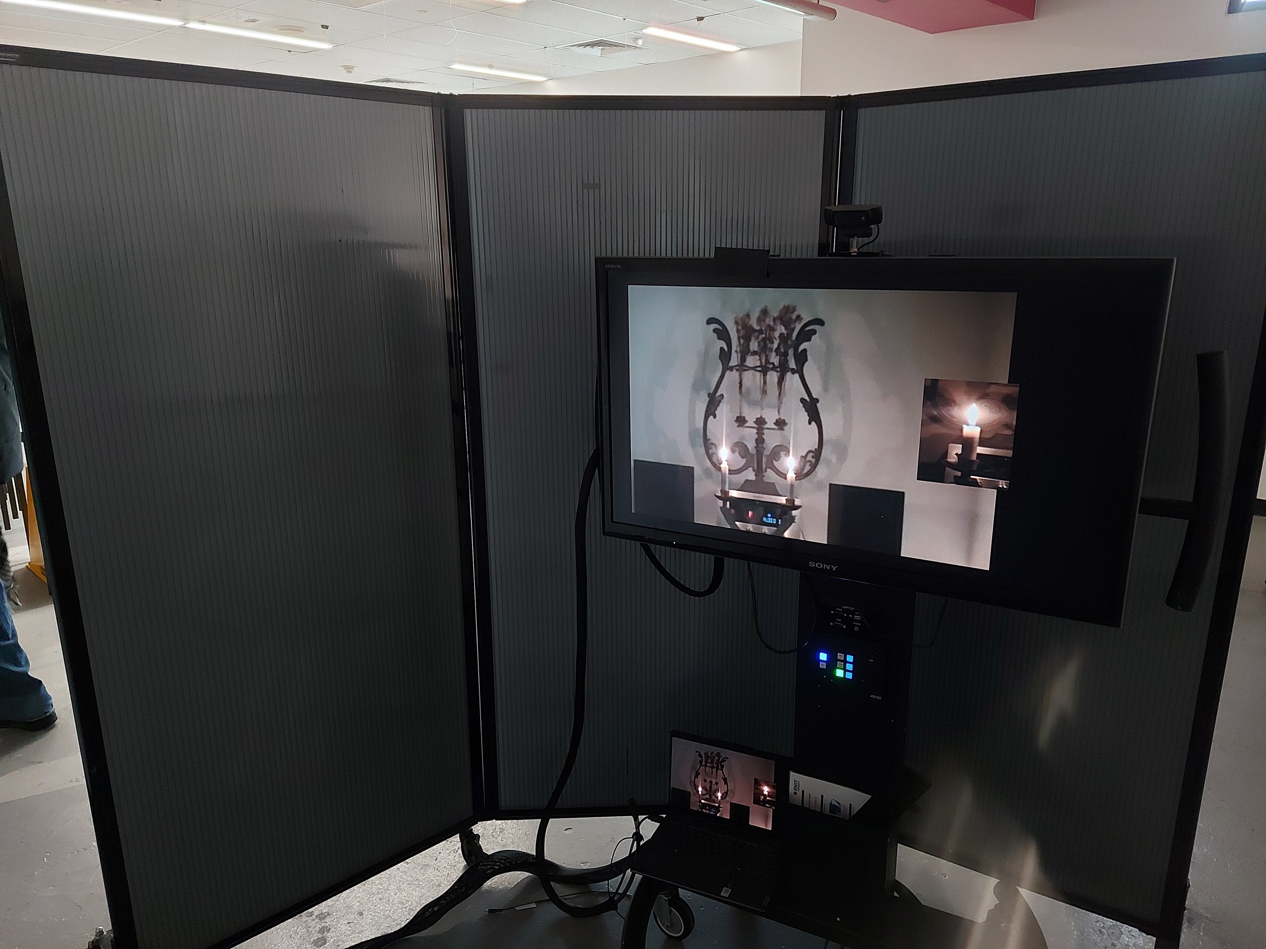 Installation Display of 'Altar One' Video
