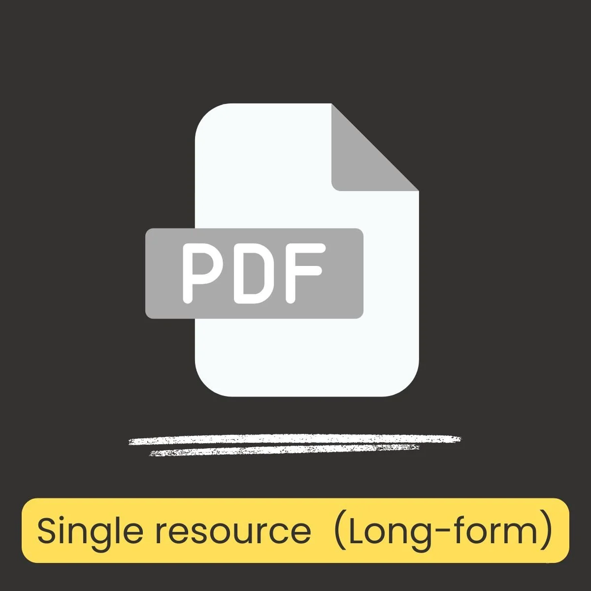 Single Resource (Long-reads)