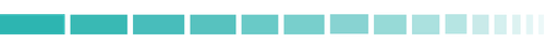 Teal gradient progress bar, part of the Kristyn McGeehan brand logo