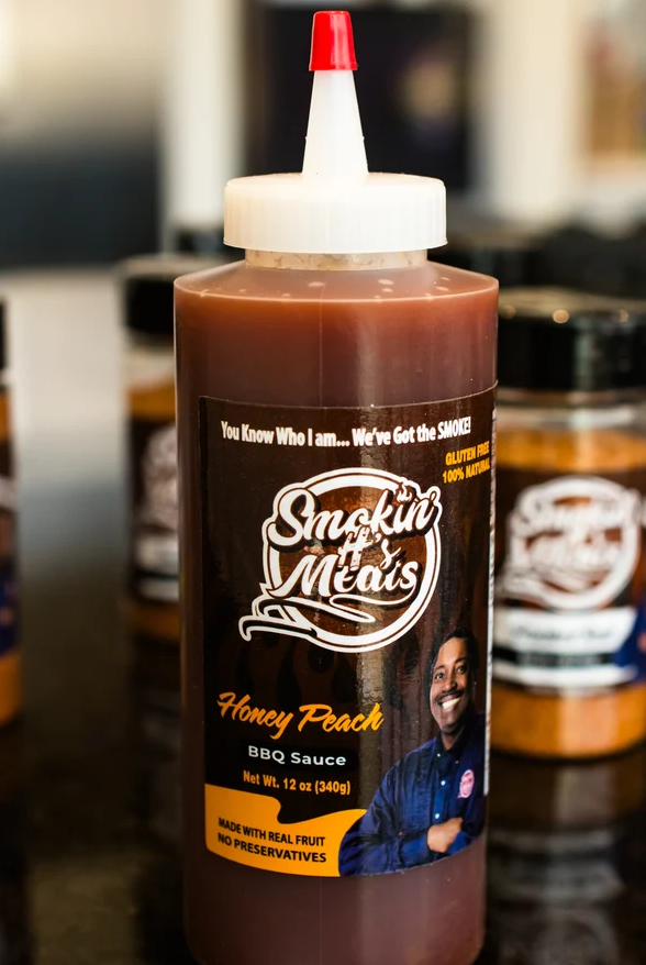 Honey Peach BBQ Sauce 12 oz
