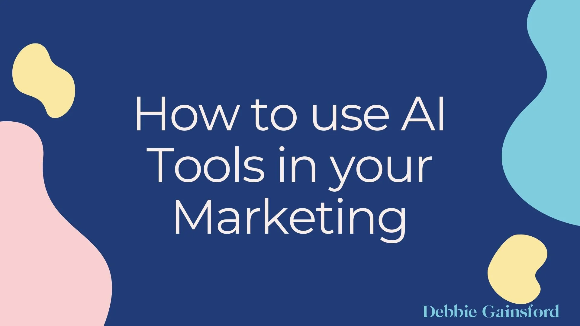 How to use AI tools in your marketing