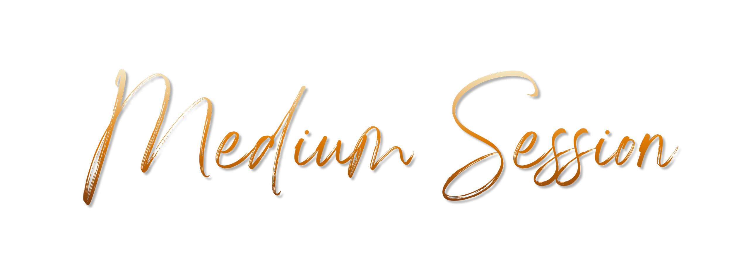 Text reading 'Meduga Session' in gold cursive font on black background.