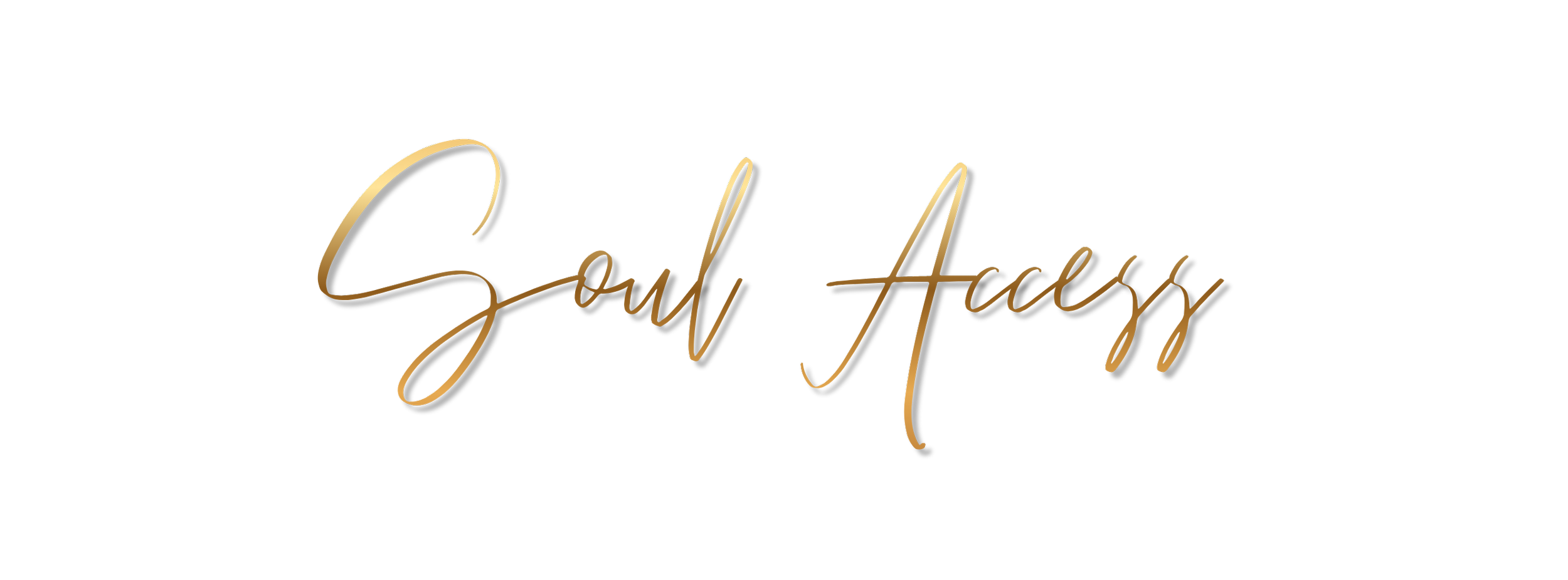 Gold and blue text reading 'Soul Gloss' on a black background with a stylized design.