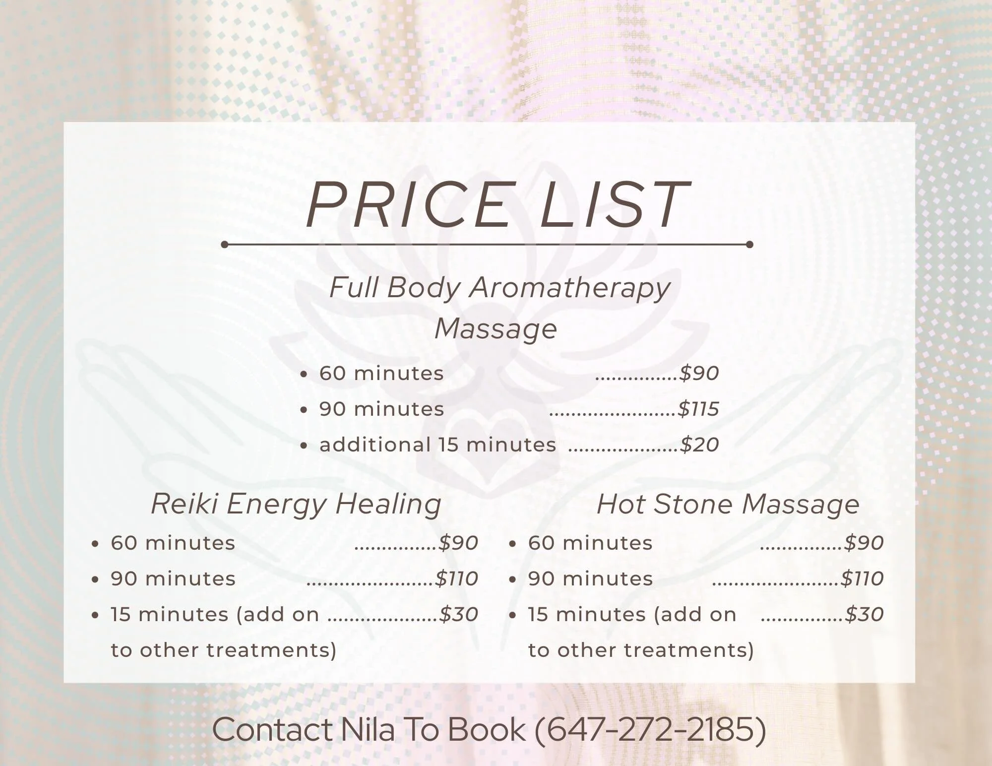 New reiki clients get $75 for 60 minute session,
New aromatherapy massage clients get hot stones add on for free 💗
Bookings available for this Saturday June 27th, 2026
Contact to book 💗
#reiki #aromatherapymassage #hotstonemassage #reikitoronto #ma