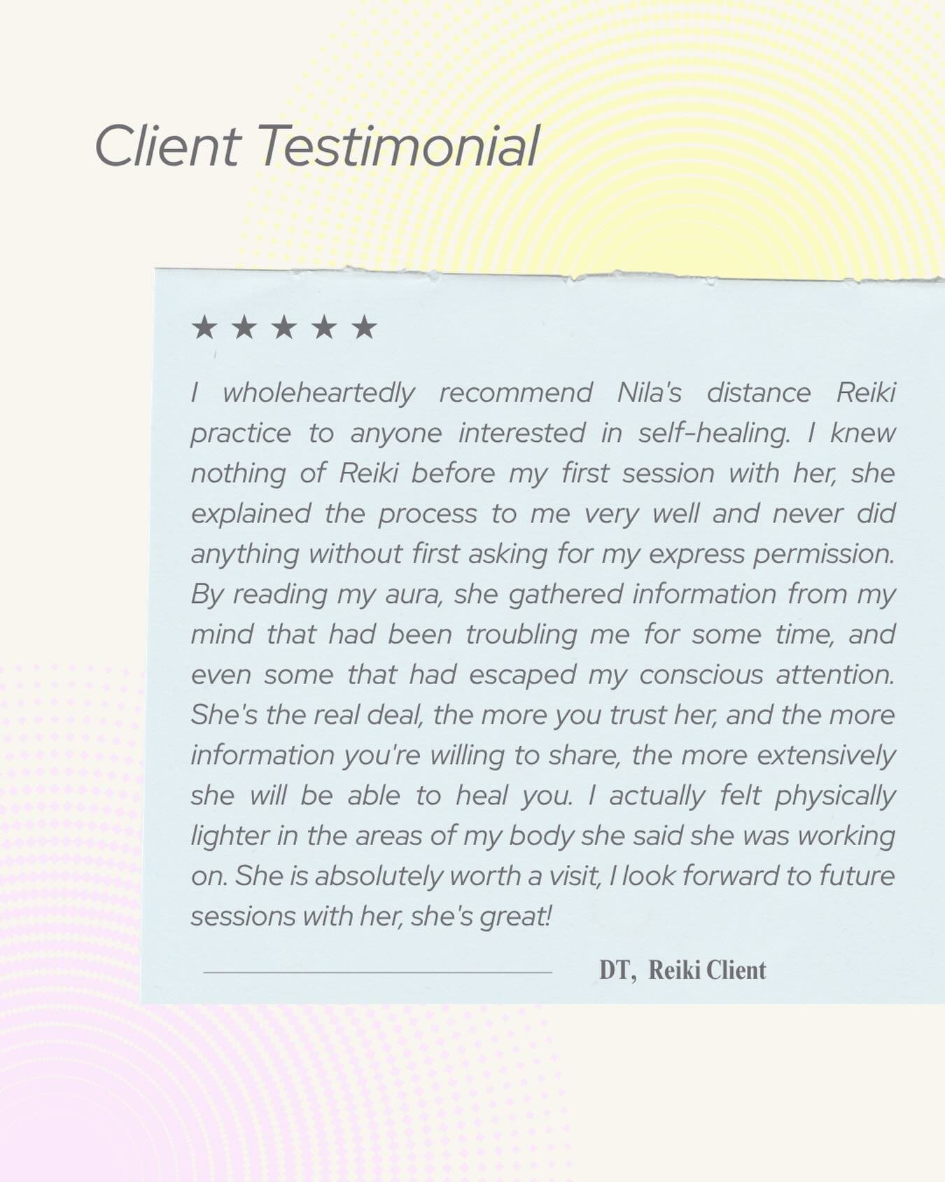 Thank you to this client for his kind words, it means a lot, I&rsquo;m very grateful for this work. 
Contact to book 💗

#reiki #reikihealing #distancereiki #energyhealing #healing