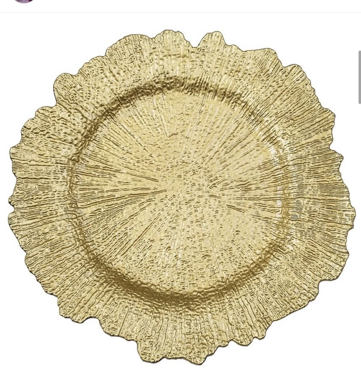 Gold Charger Plate