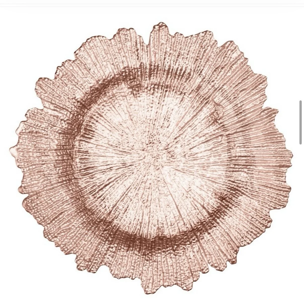 Rose Gold Charger Plate