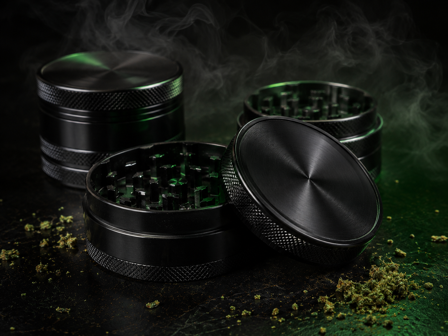 Herb grinders and smoking accessory grinders available at Cave Smoke Shop in Durham NC