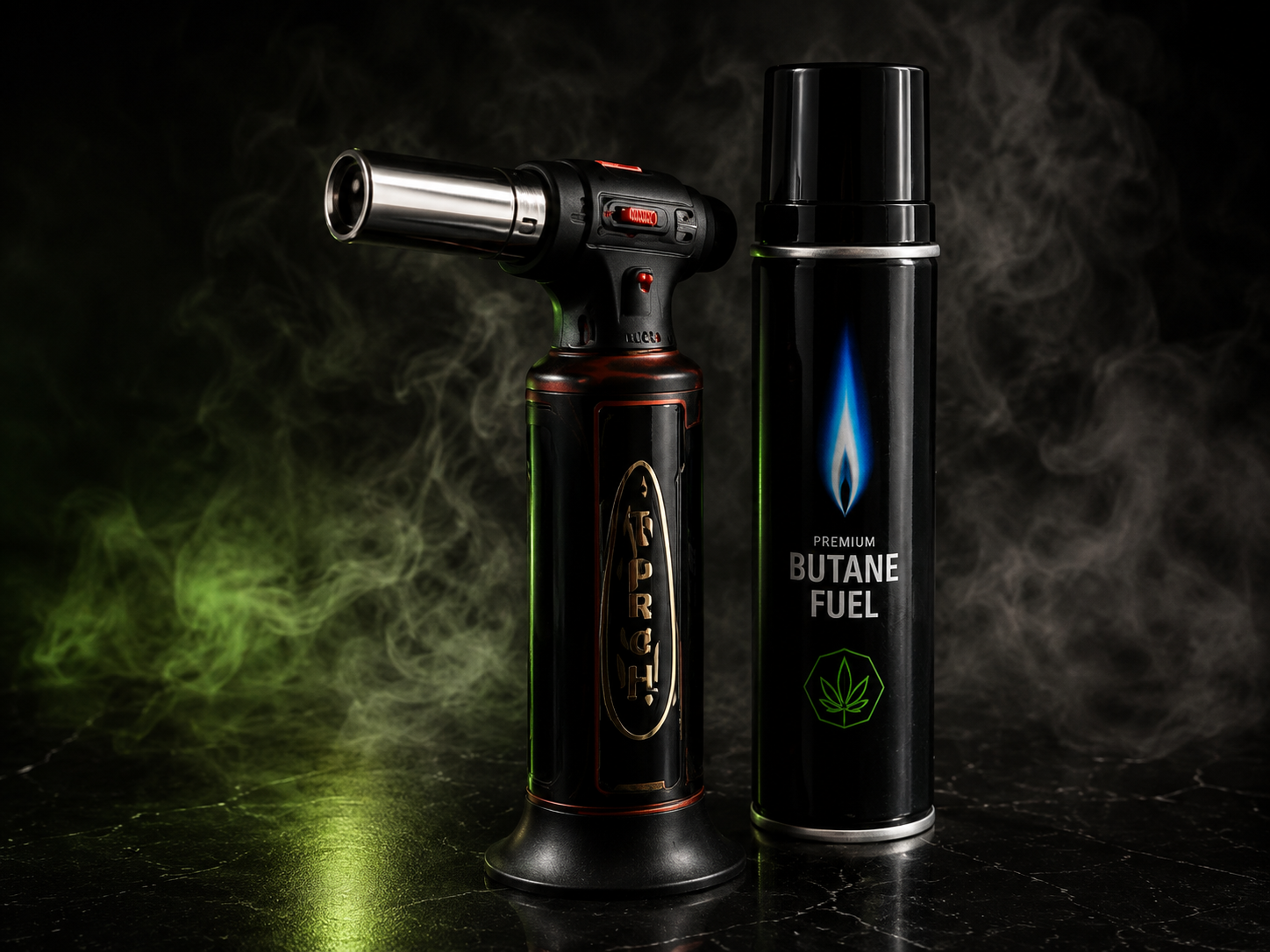Torch lighters and premium butane fuel available at Cave Smoke Shop in Durham NC