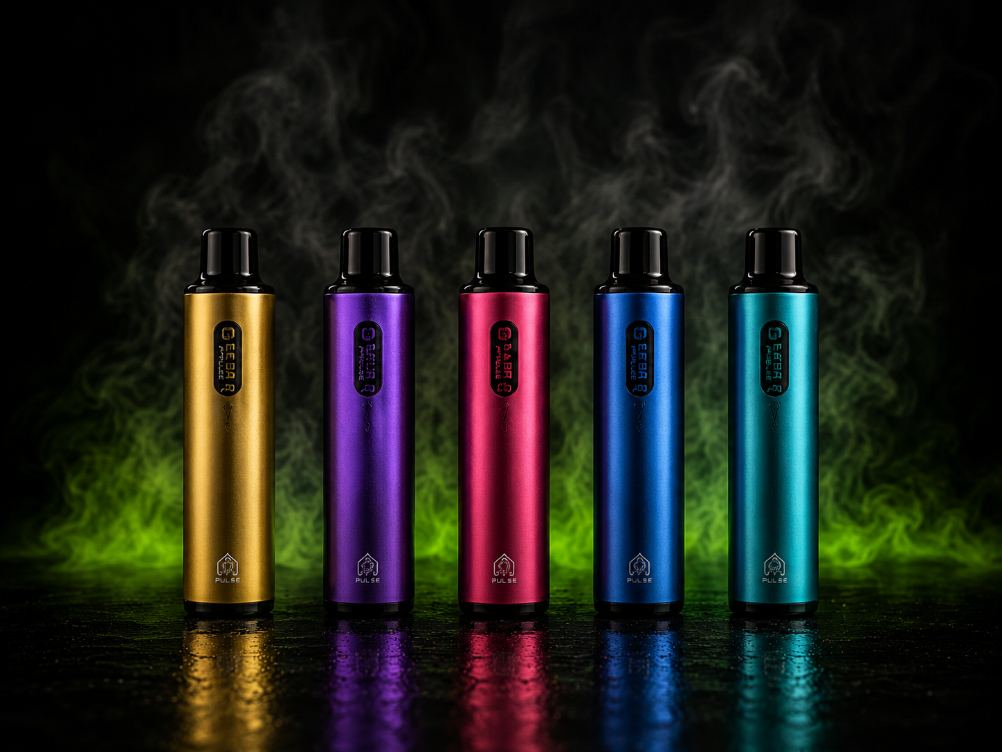 Disposable vapes in multiple colors and flavors available at Cave Smoke Shop in Durham NC