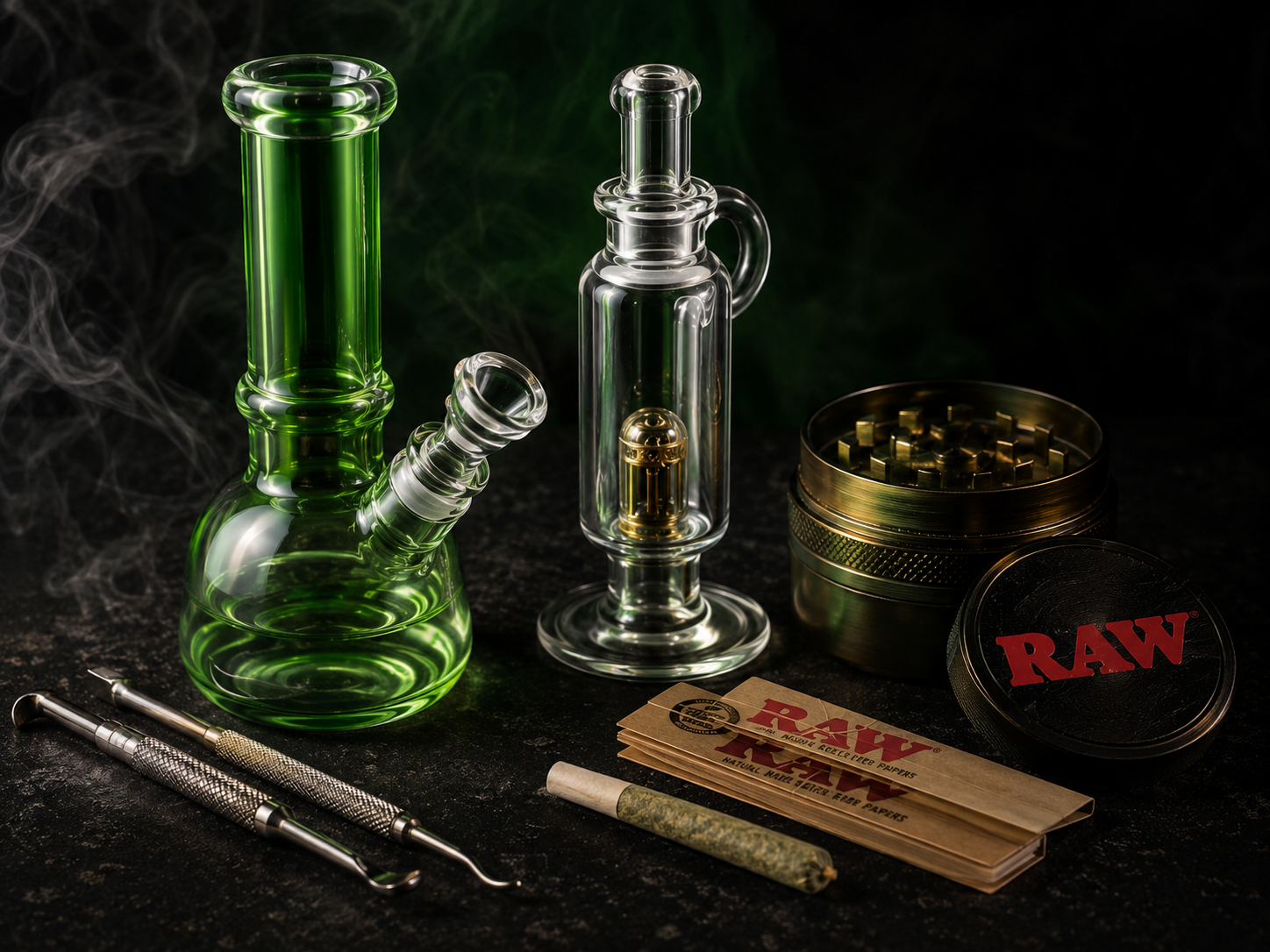 Glass pipes, bongs, grinders, rolling papers and smoking essentials available at Cave Smoke Shop in Durham NC