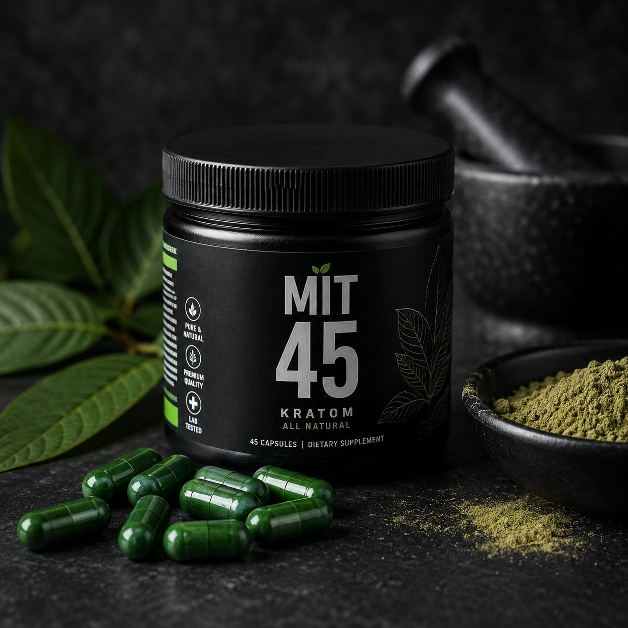 Kratom capsules, hemp products, CBD and 7-OH products available at Cave Smoke Shop in Durham NC