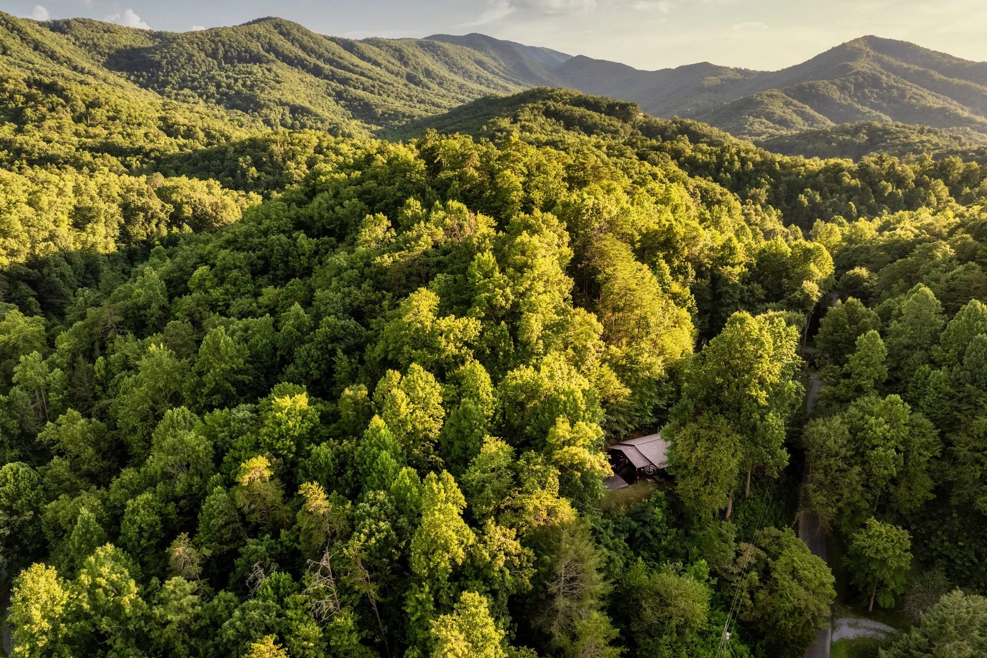 Great Smoky Mountains view near Gatlinburg, TN