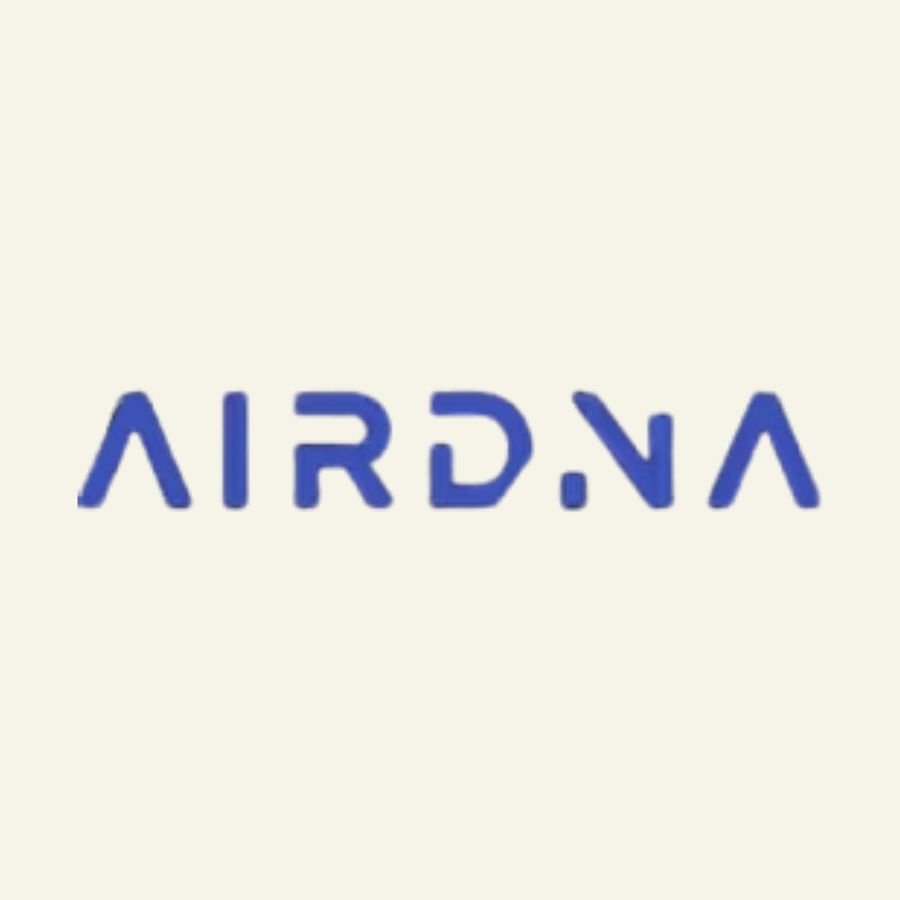 The word 'AIRDAY' written in blue, stylized, uppercase letters on a white background.