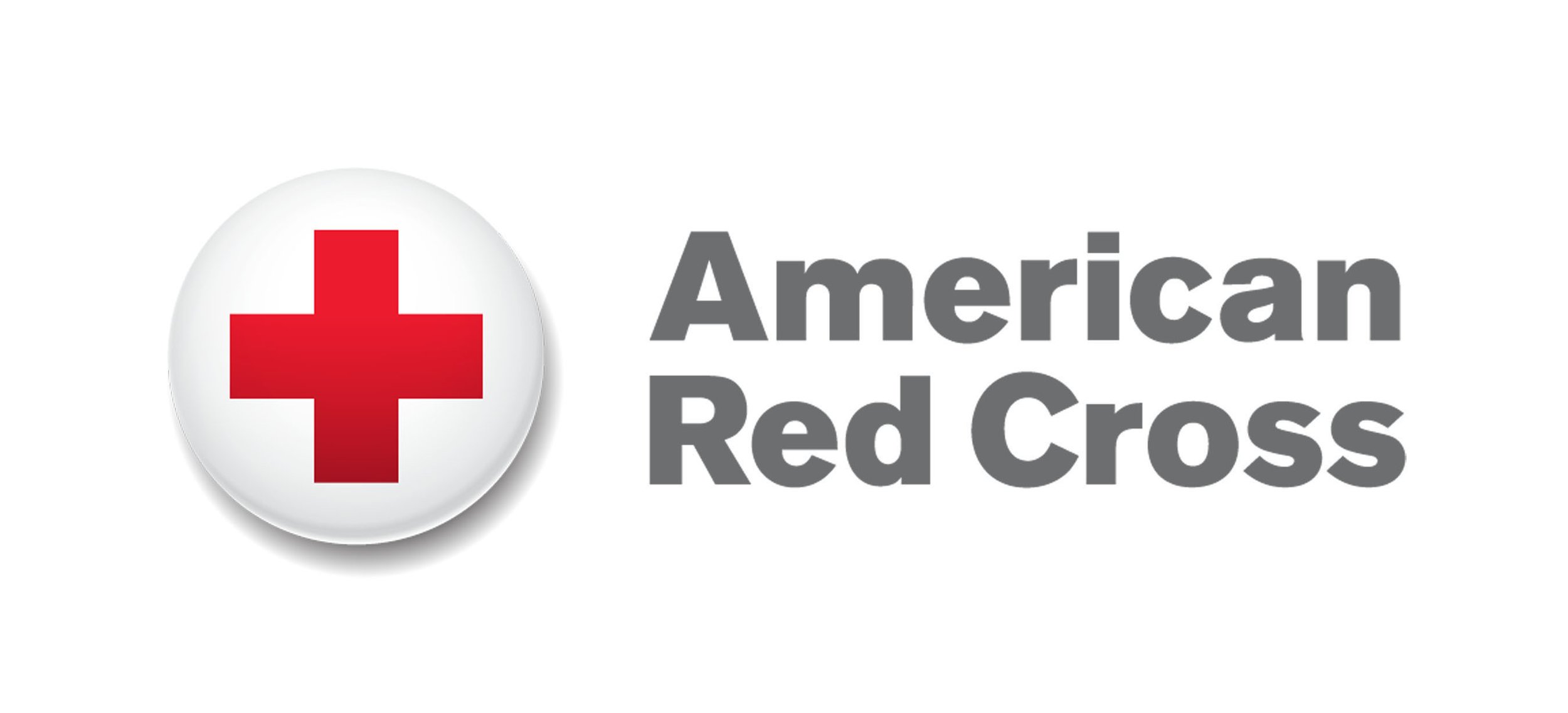 The logo of the American Red Cross featuring a red cross symbol and the organization name in gray text.