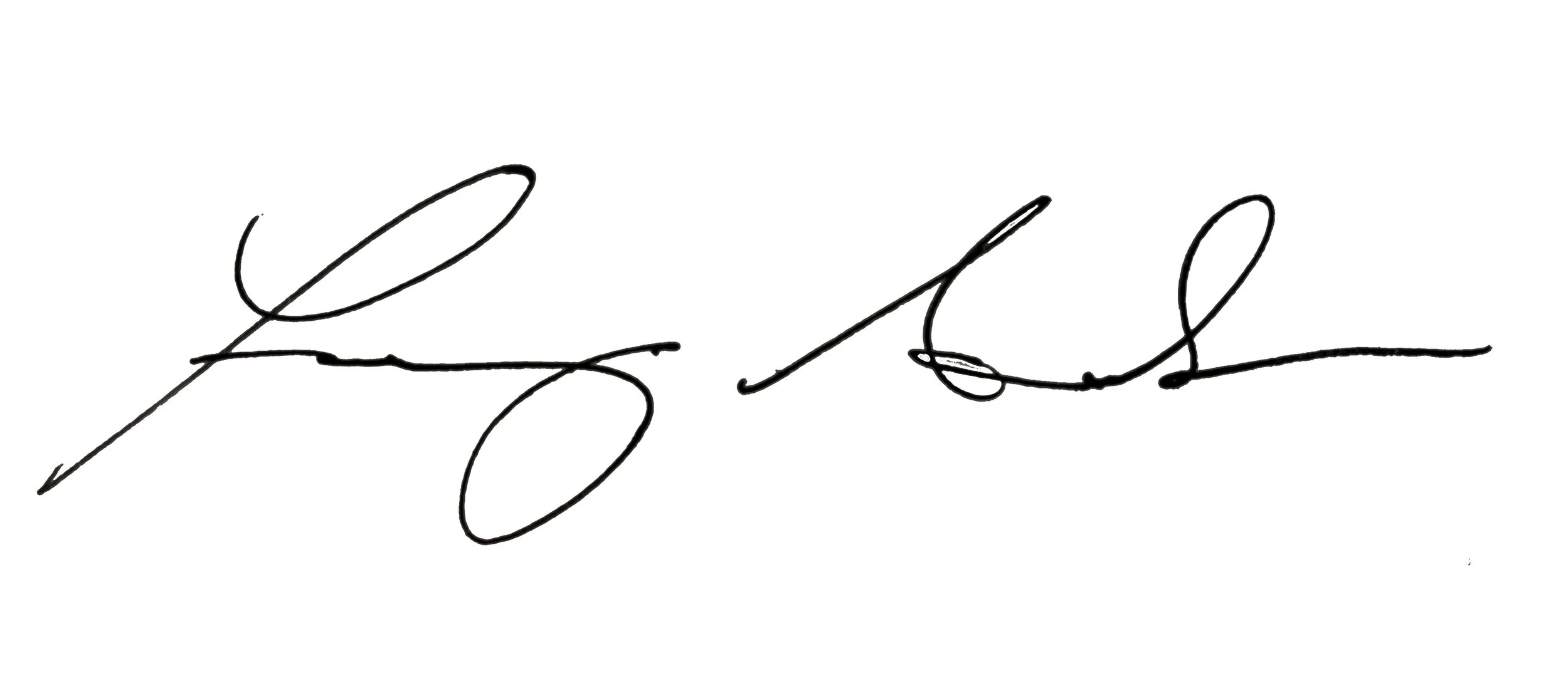 Signature that reads 'Love' in cursive handwriting.
