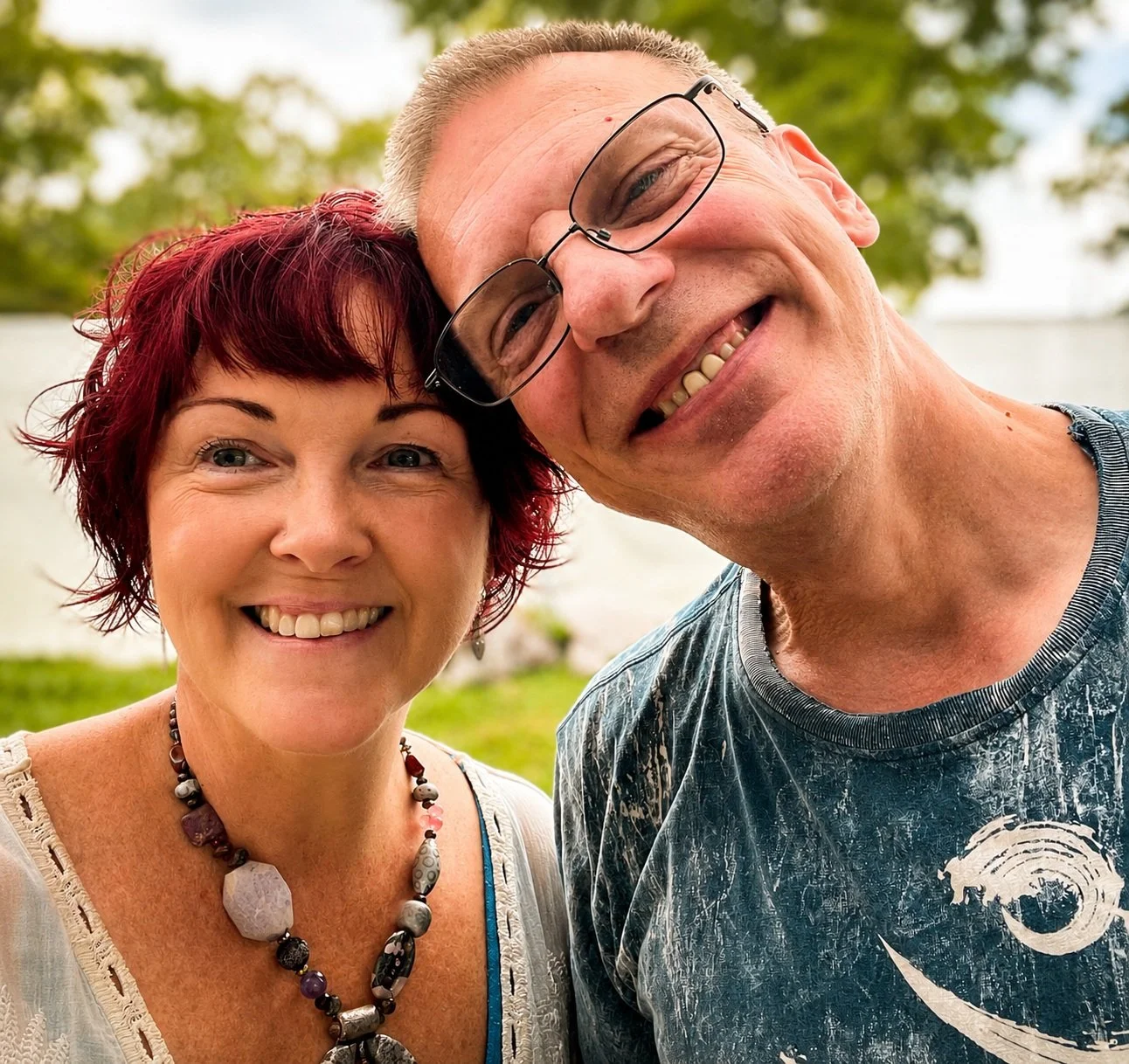 Marie and Steven, owners of Marie's Mushrooms