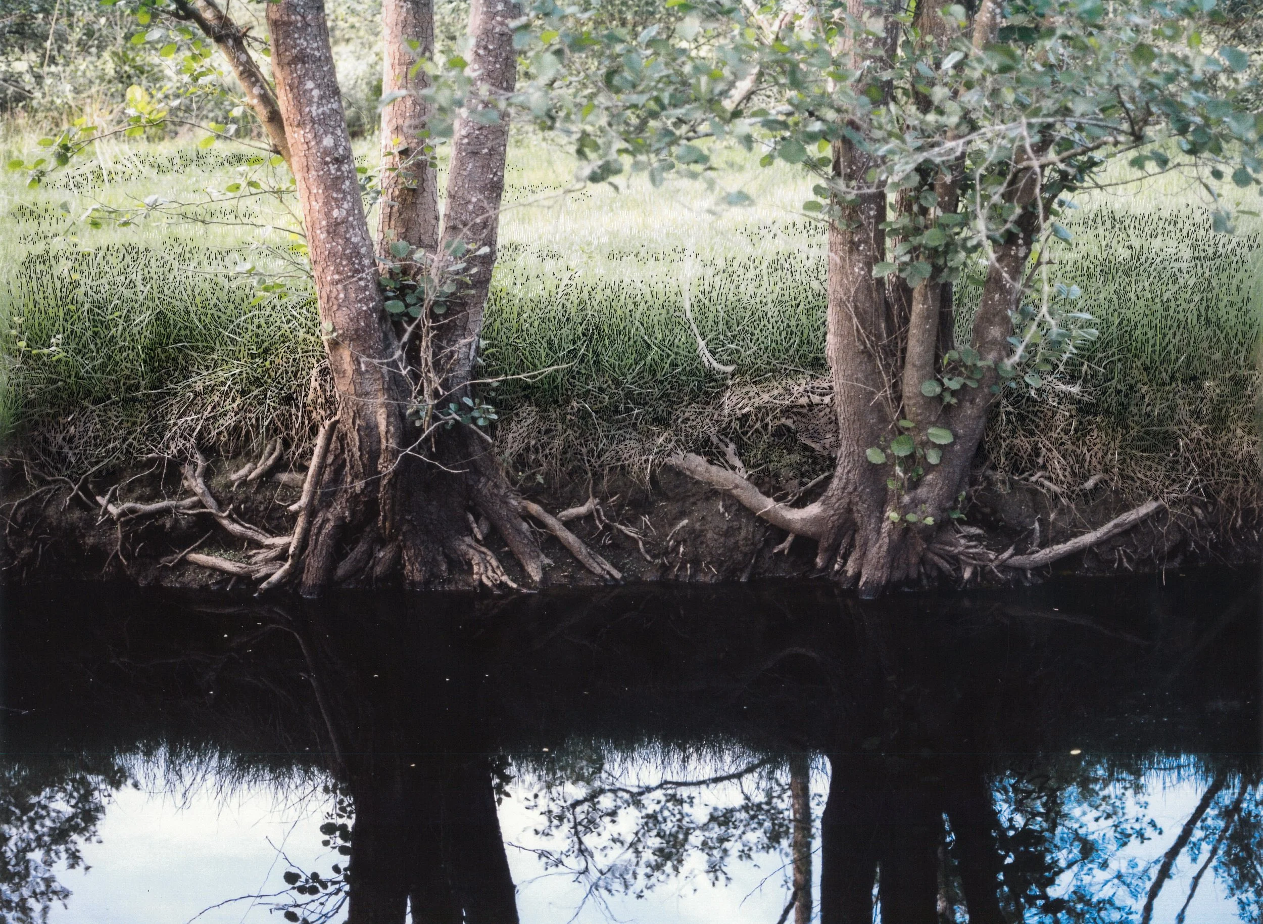Drawing on photographic print (120mm), 30x40cm, 2015