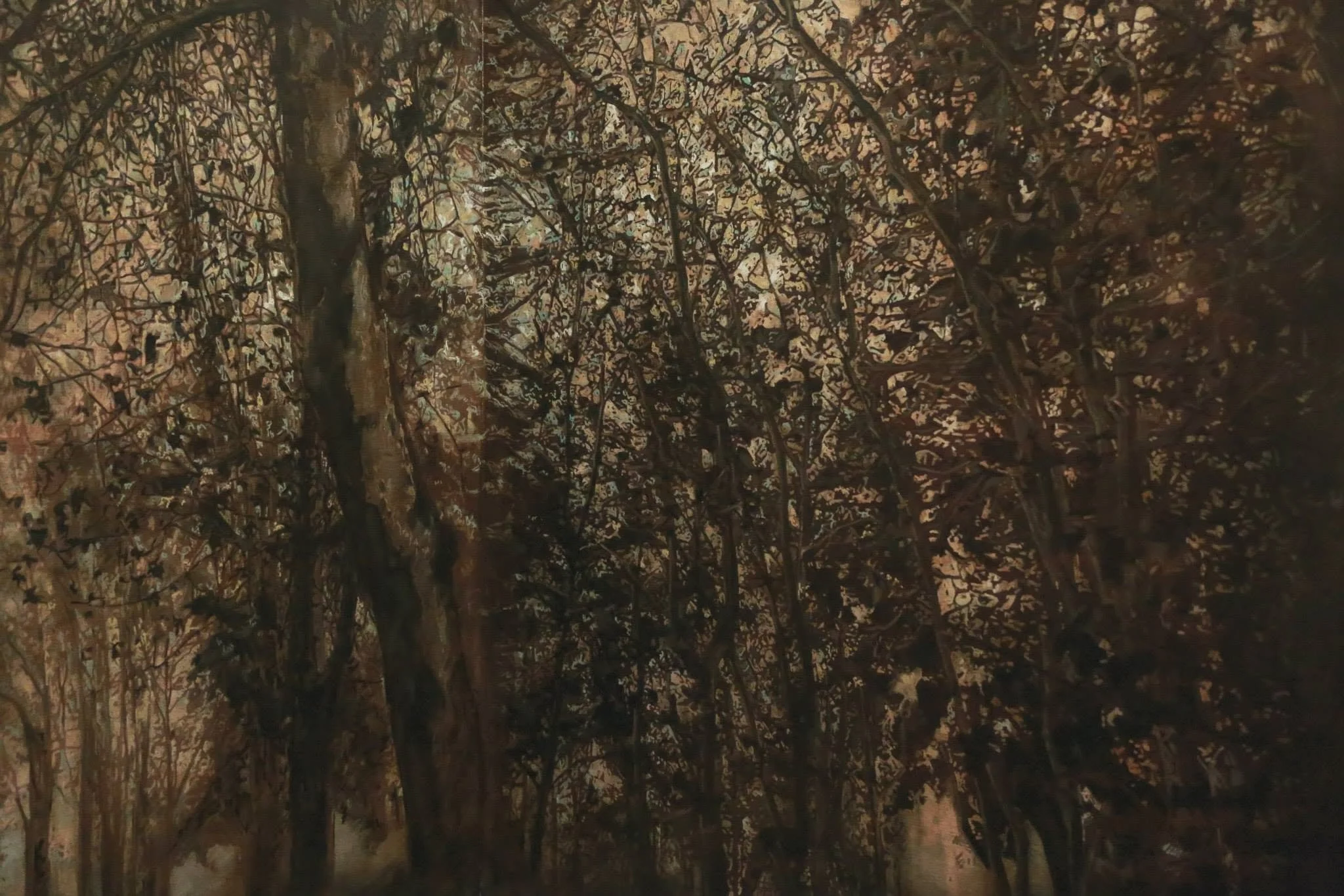 "Two views in a corner" Oil on linen, 150x210cm, 2014