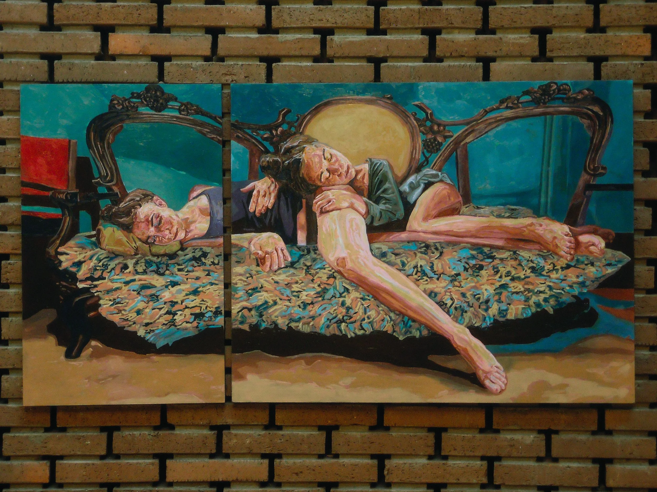 "No one takes the blame" Oil on mdf, 100x150cm, 2013