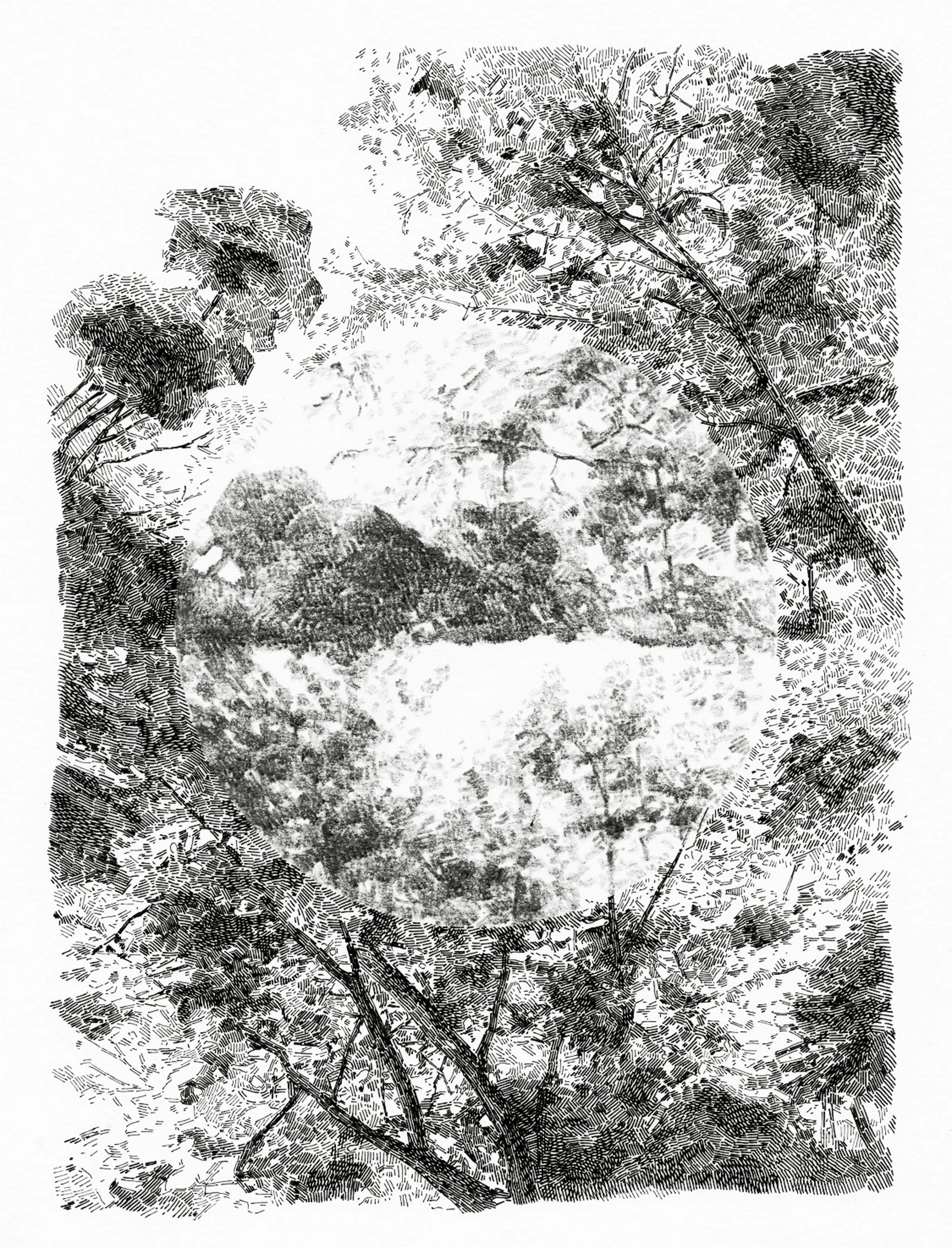 "Differences of perception" Graphite and ink on paper, 20x25cm, 2014