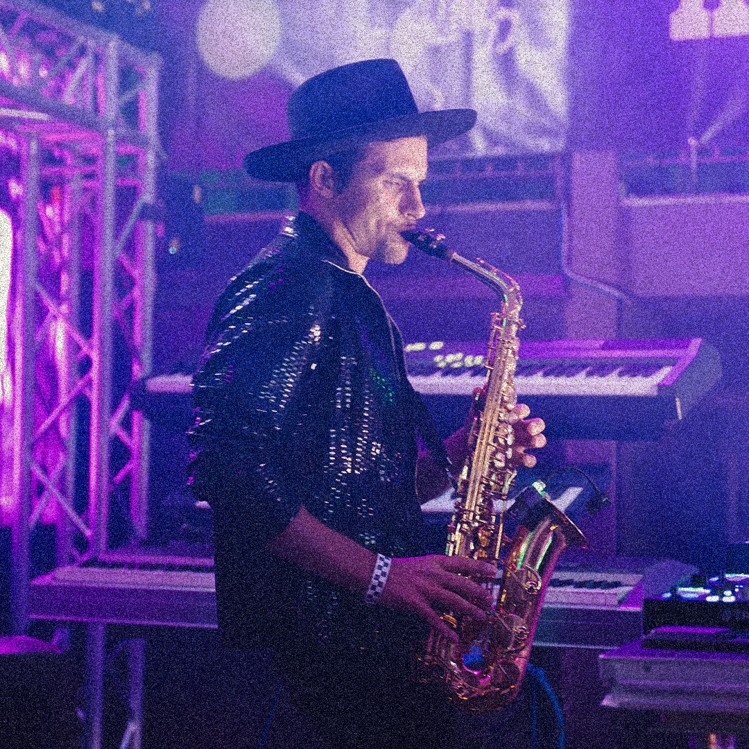 Man playing saxophone