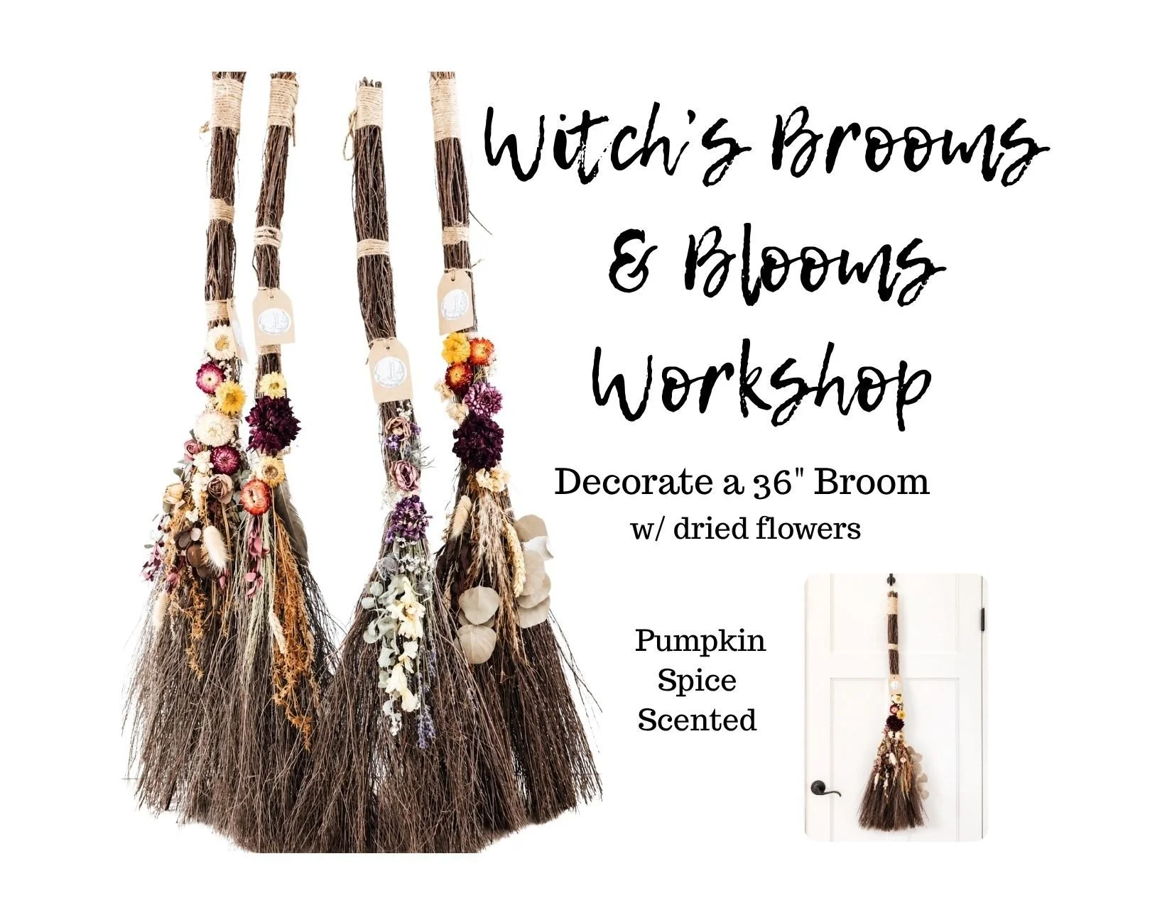 Witch Broom Workshop: Oct. 7th at Barrel Room, Canal Fulton
