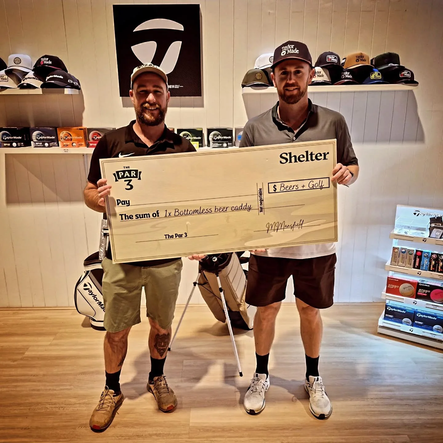 Free Golf and Beers.... whats not to love? Hamish and Chris FTW at @hole19dunsborough - if you missed out don't stress, The Bottomless Beer Caddy is up for grabs during the month of May!!