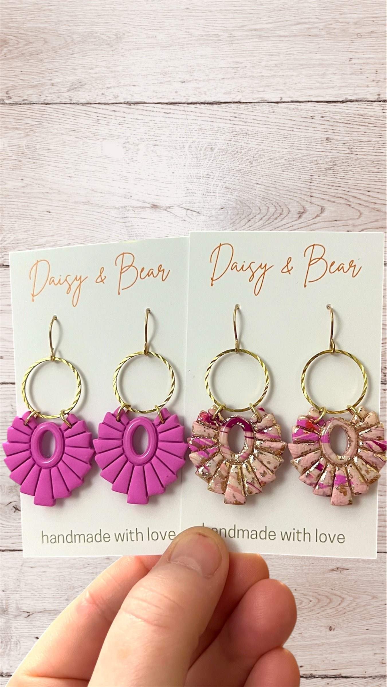 Poppy Sunburst Hoop Earings